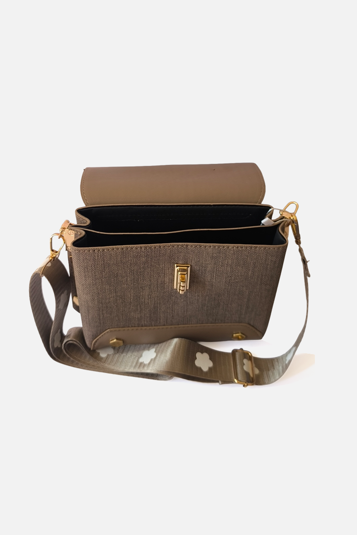 Luxury Tweed Flip‑Top Crossbody