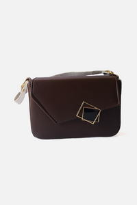 Signature GeoLock Leather  Bag