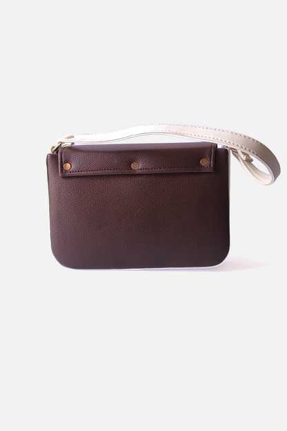 Signature GeoLock Leather  Bag