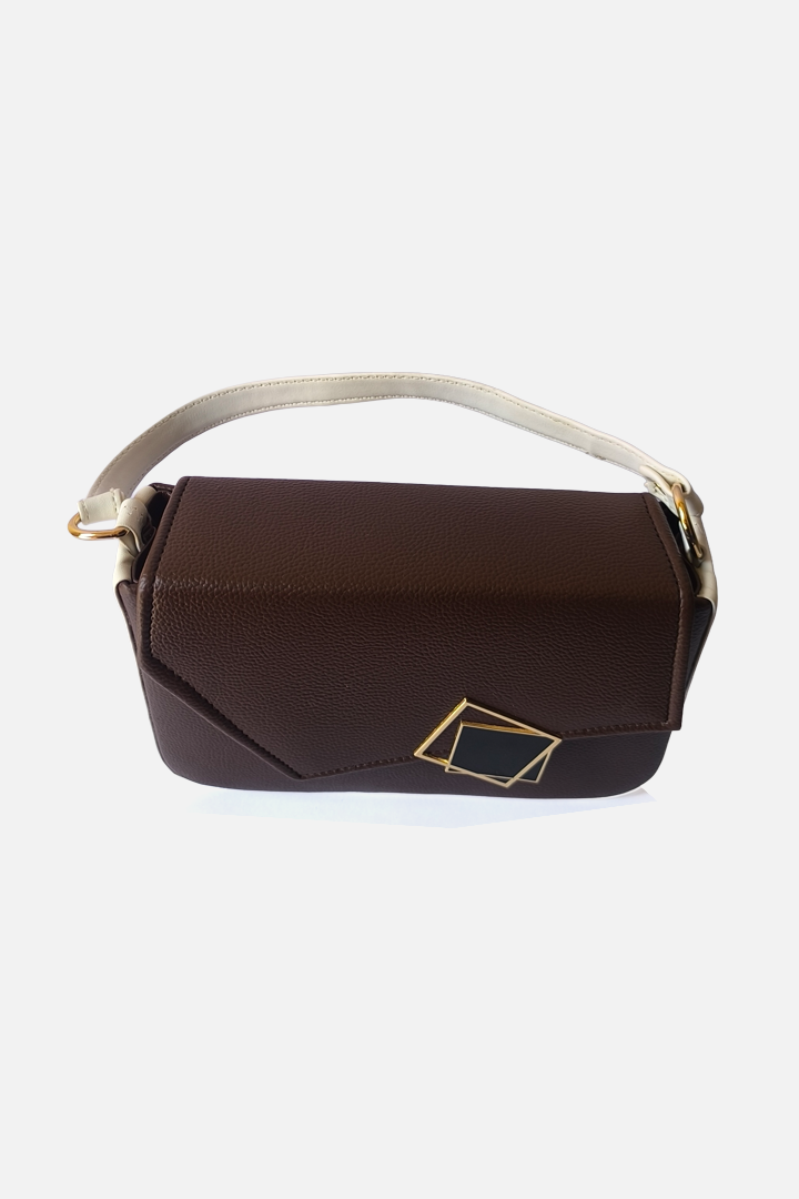 Signature GeoLock Leather  Bag
