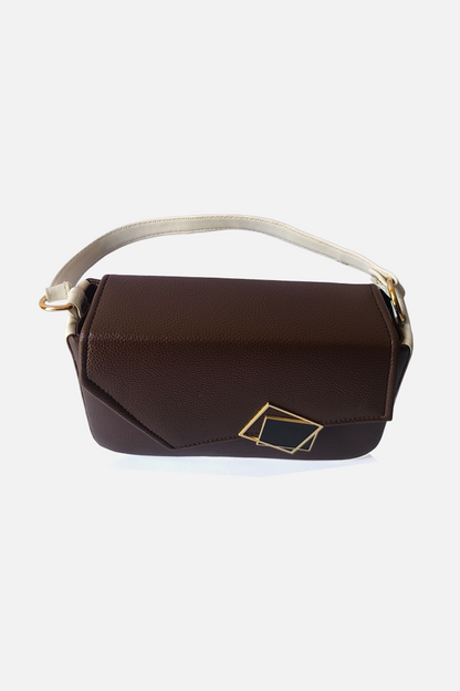 Signature GeoLock Leather  Bag