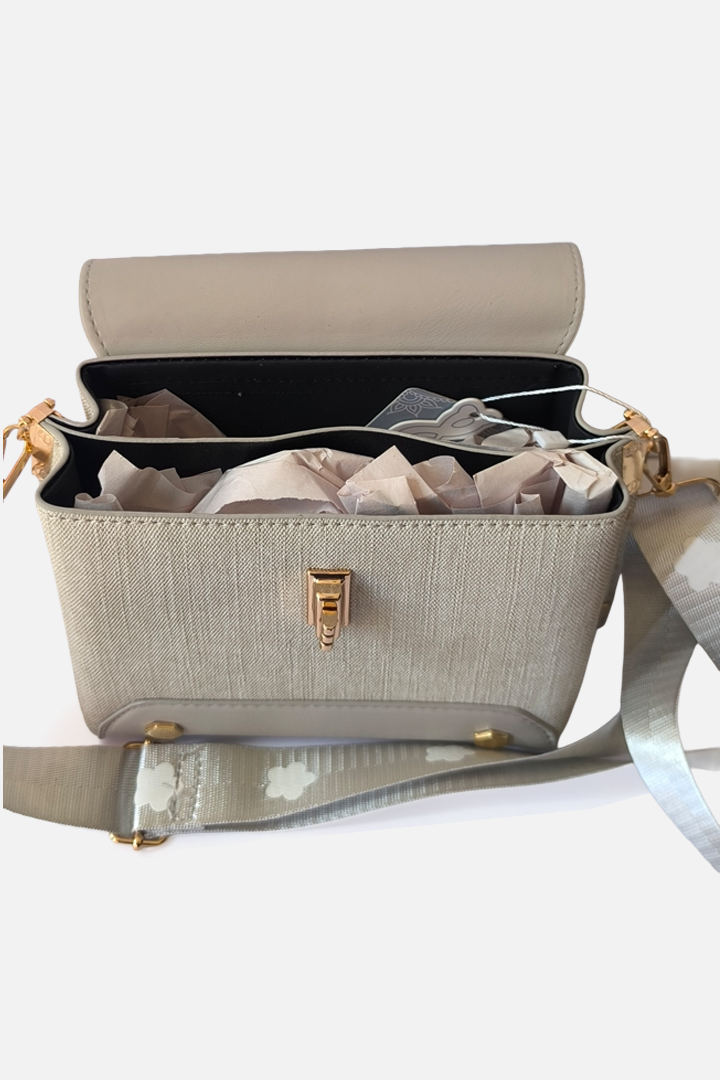 Luxury Tweed Flip‑Top Crossbody
